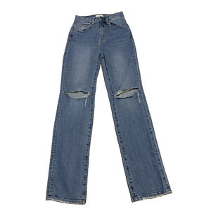 Pistola Womens Jeans Size 24 Destroyed Distressed Denim High Waist Baggy 90s